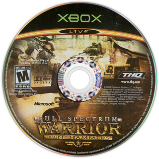 Full Spectrum Warrior: Ten Hammers - Original Xbox
