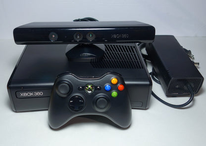 Xbox 360 S Slim 4GB-500GB w/ OEM Controller Bundle - Black