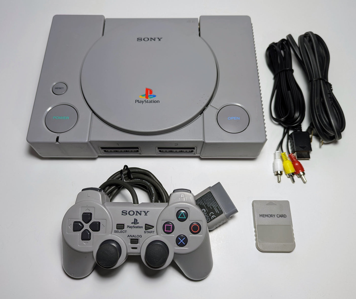 PlayStation 1 Console w/ OEM Analog Controller Bundle - Grey