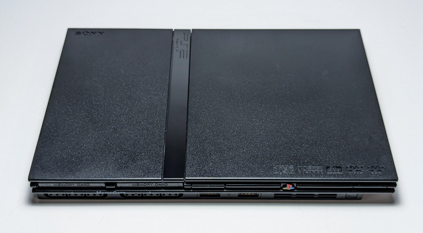 PlayStation 2 Slim w/ XYAB Sentinel Controller & 128MB Memory Card Bundle - Black