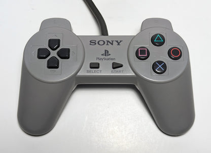 PlayStation 1 SCPH-1001/5501 Console *UPGRADED LASER* w/ OEM Controller Bundle - Grey