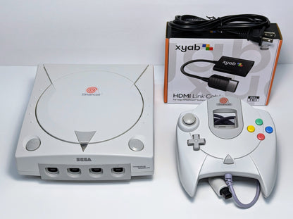 SEGA Dreamcast Console w/ OEM Controller & HDMI Adapter - White
