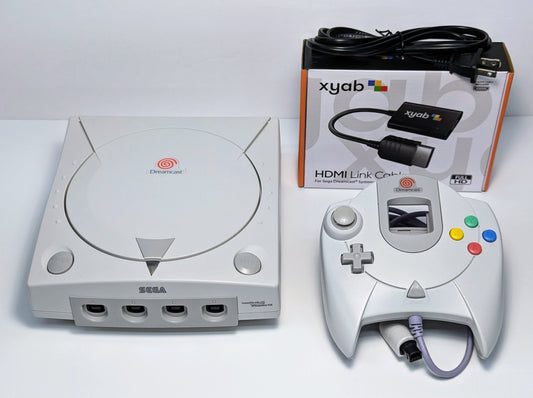 SEGA Dreamcast Console w/ OEM Controller & HDMI Adapter - White