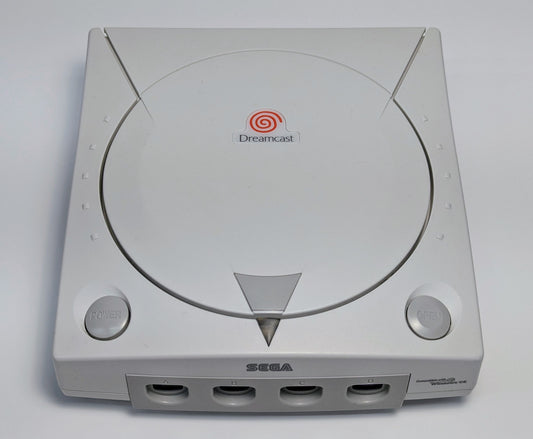 Console SEGA Dreamcast avec manette et lien HDMI blanc, entièrement reconditionnée et testée