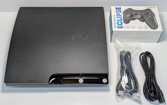 PlayStation 3 Slim Console w/ New XYAB Eclipse Controller - Black