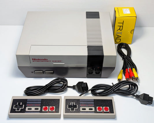 Nintendo NES Console w/ 2 Controllers Bundle - Grey
