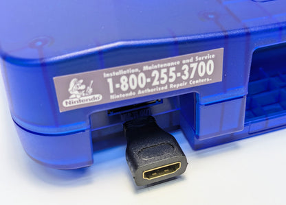 Nintendo 64 Console Bundle w/ digital HDMI MOD, BRAND NEW Translucent Shell - Pick Color