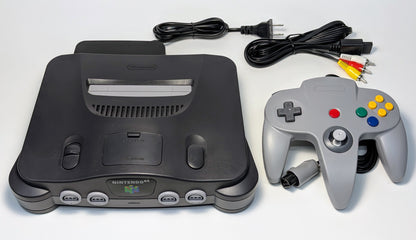 Nintendo 64 Console w/ Proto64 Controller - Charcoal Black