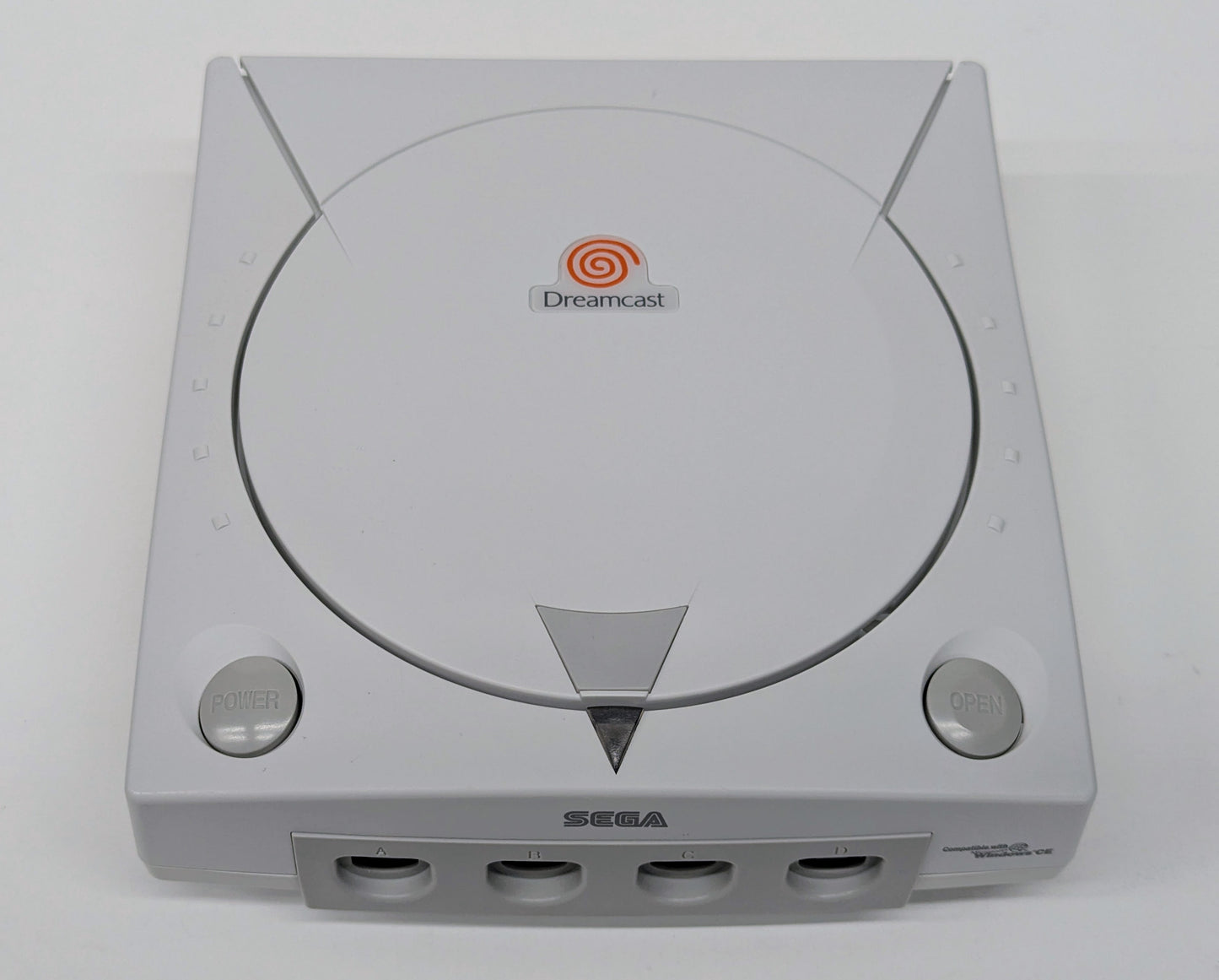 Console SEGA Dreamcast avec manette et lien HDMI blanc, entièrement reconditionnée et testée