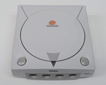 Console SEGA Dreamcast avec manette et lien HDMI blanc, entièrement reconditionnée et testée
