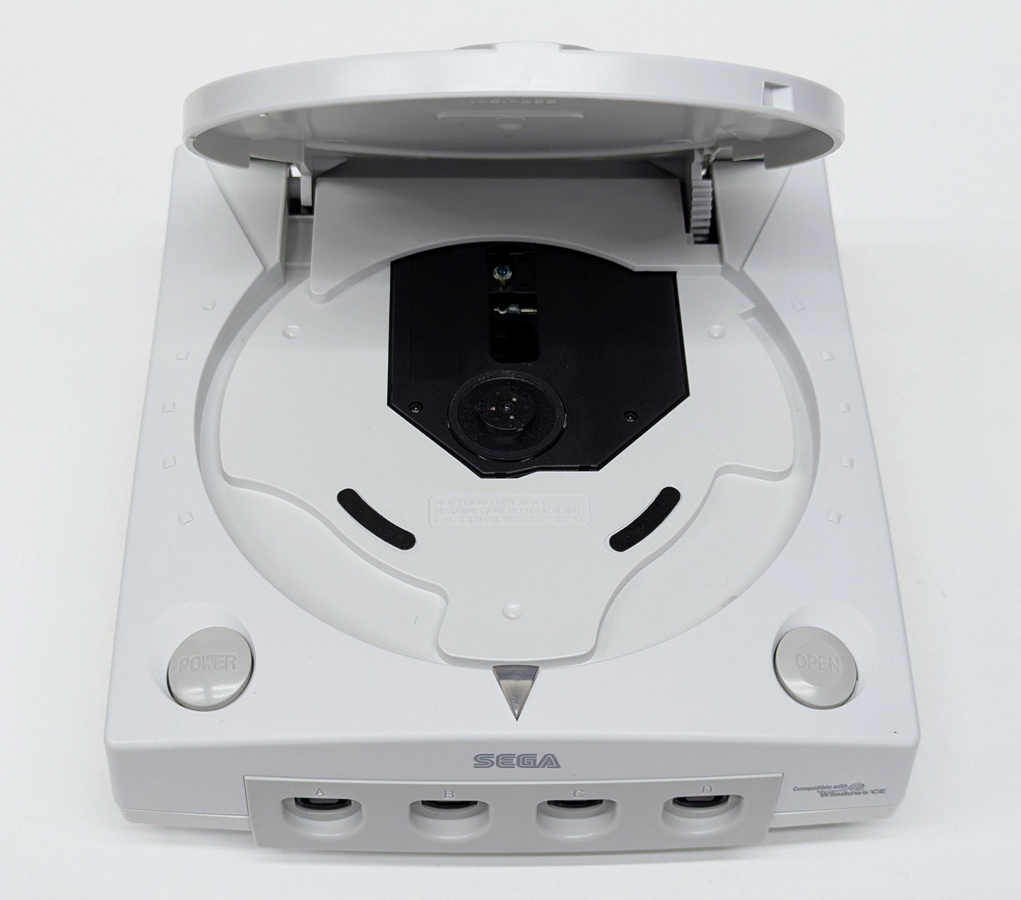 Console SEGA Dreamcast avec manette et lien HDMI blanc, entièrement reconditionnée et testée