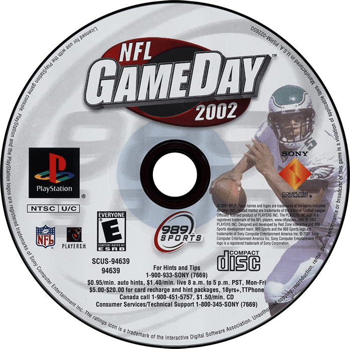 NFL GameDay 2002 - PS1
